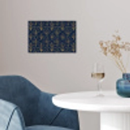 Deco - Waaier - Blauw poster papier klein 62 -sfeer3