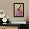 Panda - Pak - Zonnebril - Blauw fotolijst zwart zonder passe partout klein -sfeer1