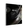 Close-up - Vinylplaat - Platenspeler - Zwart aluminium wit klein -3d