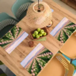 Tulpen - Landschap - Roze Placemat vinyl groot -zzsfeer5_Kitchenyeah-website