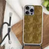Organisch - Lijnen - Goud Hoesje iPhone 16 Pro Max met koord klein 804 -sfeer4