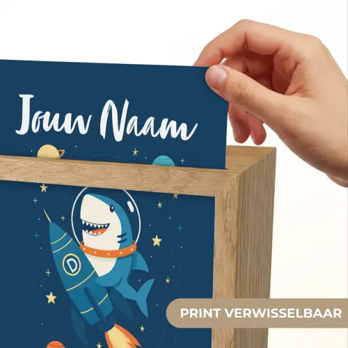 Raket - Haai - Ruimte Light Box met kabel (Kinderlampje) klein -USP_websiteprintNL