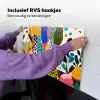 Stippen - Vormen - Modern - Kleuren Inductie beschemer met haakjes klein -ky-ophangen-nl