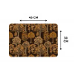 Bomen - Patroon - Bruin Placemat vinyl groot 368 -specs