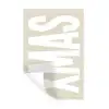 Xmas - Kerst - Japandi - Kerstversiering Muursticker klein -3d