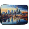 Zonsondergang Frankfurt - Stad - Skyline - Water laptophoes neopreen klein -zkaufland3dotto