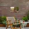 Druiven - Wijngaard - Zonlicht Tuinposter op houten frame 2 cm dik klein -sfeer3
