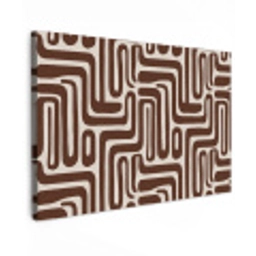 Abstract - Patroon - Bruin Tuinposter op houten frame 2 cm dik klein 845 -3d