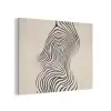 Lijnen - Abstract - Golvend - Zwart PET vilt klein -3d