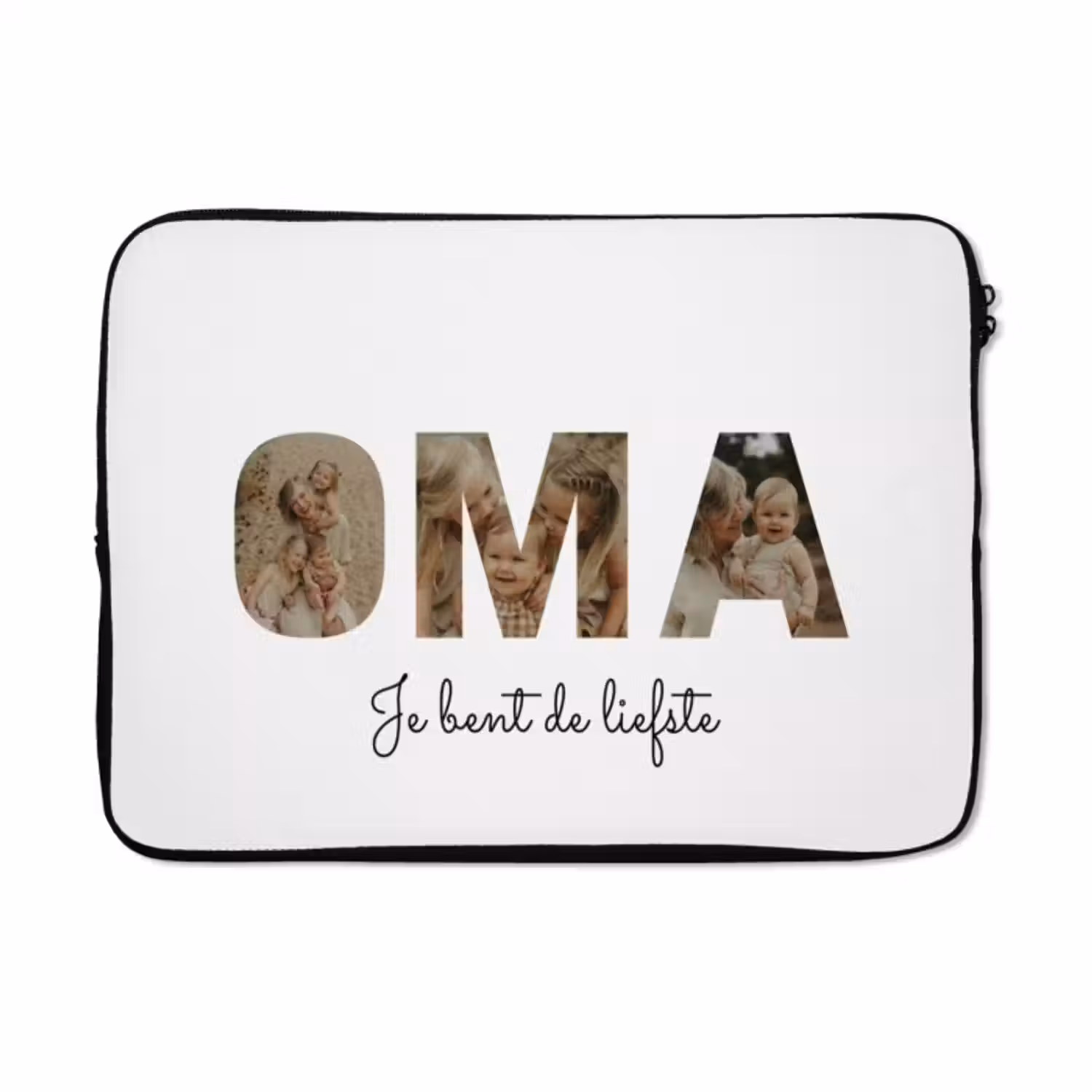 Gepersonaliseerde laptophoes - Oma - Lettercollage