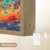 Boom - Kleurrijk - Bloemen - Kunst - Abstract Light Box met batterij (Wandlamp) middel -USP_websiteoplaadbaarNL