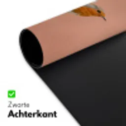 Roodborst - Natuur - Roze Muismat XXL klein -sfeer2