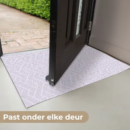 Lila - Stippen - Wit - Patroon Deurmat klein 898 -USP_NL