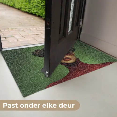 Vrouw - Groen - Bril - Aesthetic - Modern Deurmat klein -USP_NL