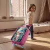 Dino in mystieke jungle met maanlicht Kinderkoffer - Roze klein -sfeer1
