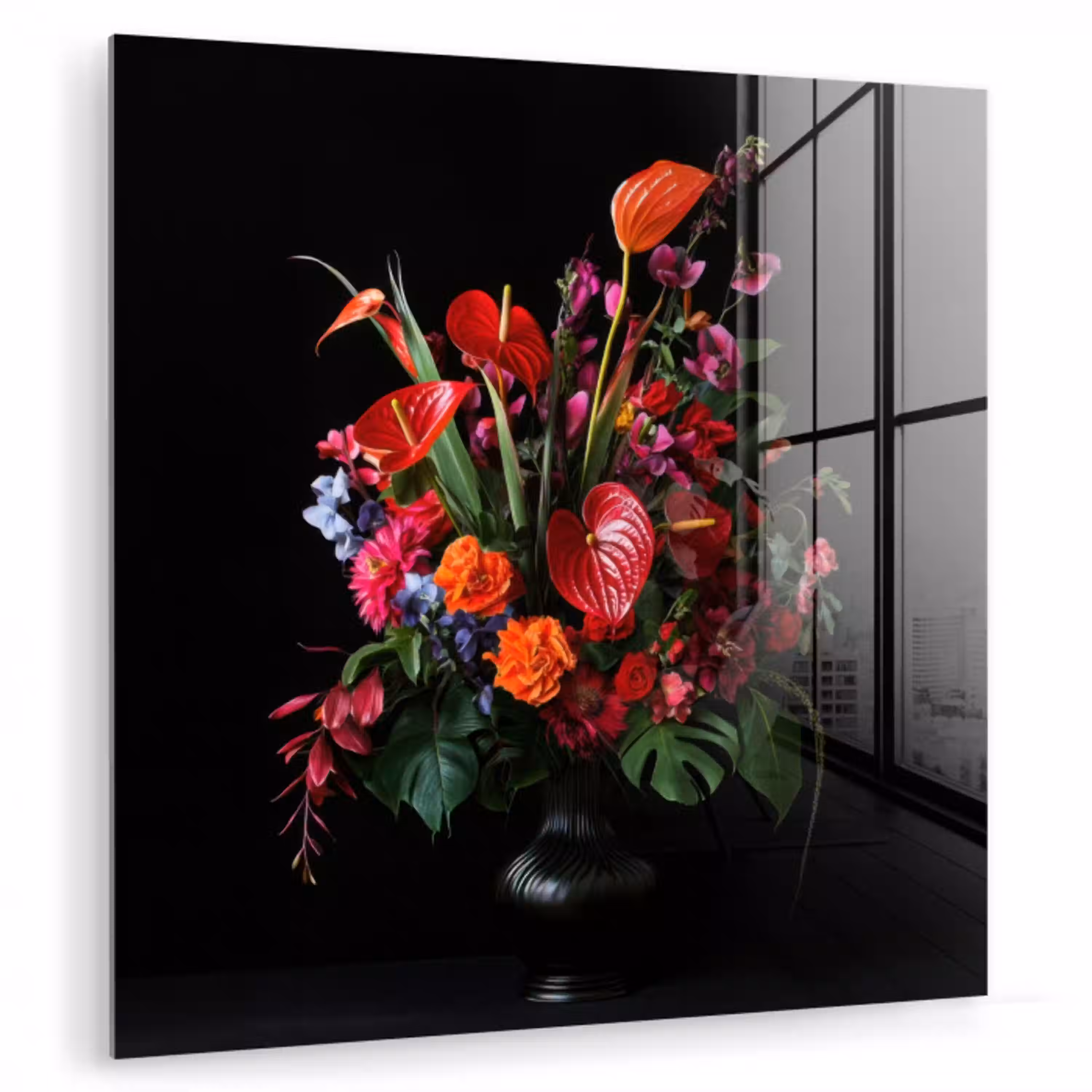 Bloemen - Boeket - Sierlijk plexiglas 5mm klein -zzzproduct_nieuw