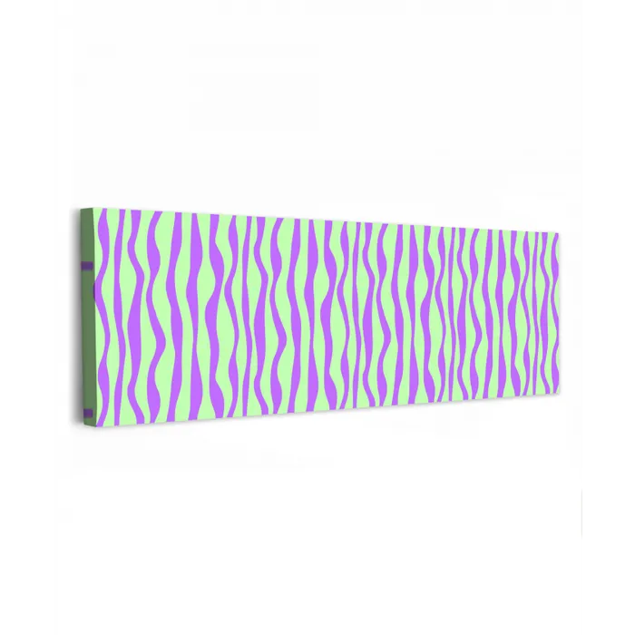 Golven - Paars - Mint - Groen canvas 2cm klein 828 -z3d