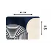 Donkerblauw - Abstract - Lijnen Placemat vinyl groot -specs