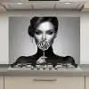 Vrouw - Lolly - Zwart keuken achterwand spatscherm klein -3d_website