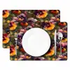 Warm - Patroon - Penseel - Viooltjes Placemat vinyl groot 368 -zzsfeer2_Kitchenyeah-website