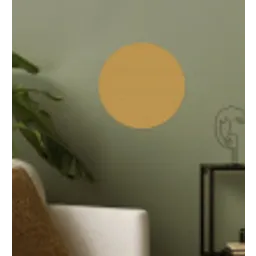 Okergeel - Kleur - Herfst - Geel - Effen - Kleuren Wandcirkel behangsticker klein 186 -sfeer2
