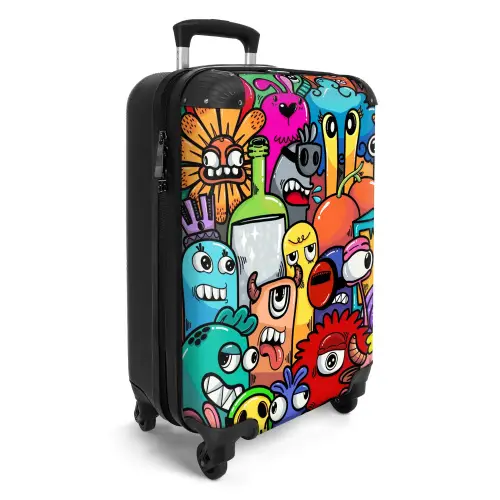 Monster met 1 Oog NBS - Handbagage koffer - Unisex middel -productfoto_3d