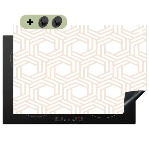 Design - Geometrie - Patroon Inductie beschemer met haakjes klein 777 -3d