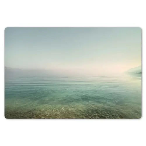 Zee - Horizon - Blauw - Mist Placemat vinyl groot -zzsfeer1_Kitchenyeah-website