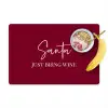 Santa - Wine - Rood - Kerst - Kerstman Placemat vinyl groot -zzzproduct_Kitchenyeah-website
