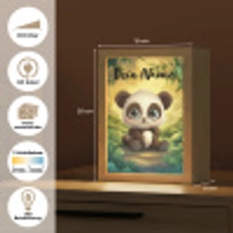 Panda - Bamboebos - Groen Light Box met kabel (Kinderlampje) klein -USP_websiteoverzichtDE