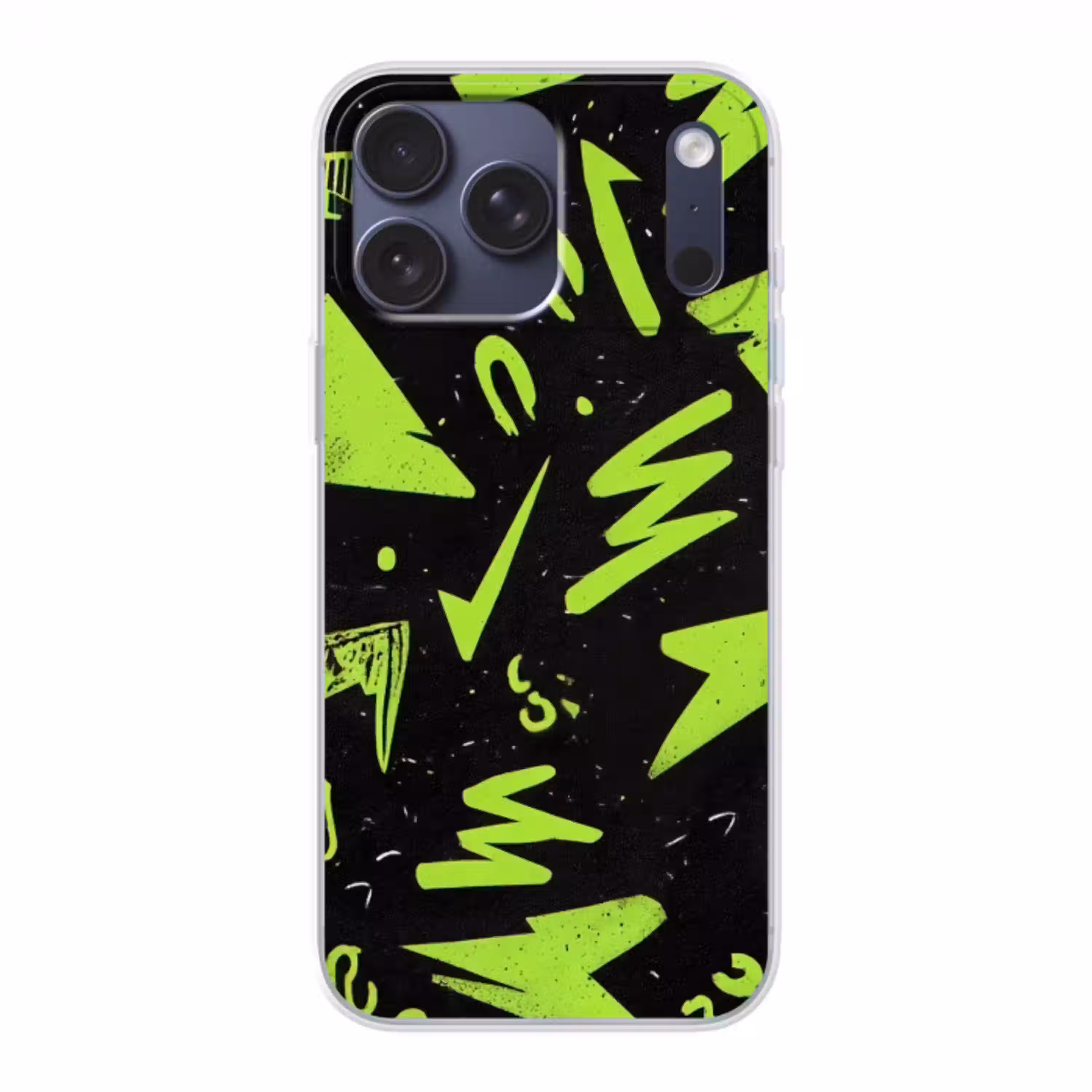 Gaming - Vormen - Pijlen - Abstract - Zwart Telefoonhoesje iPhone 17 Pro Max klein -3d