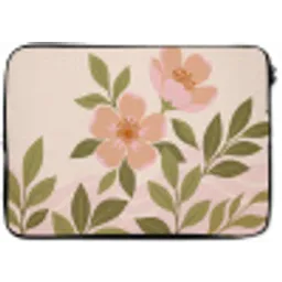 Grafisch - Bloemen - Roze laptophoes neopreen klein -zkaufland3dotto