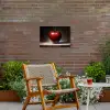 Apple - Hart - Rood Tuinposter op houten frame 2 cm dik klein -sfeer3