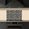 Modern - Abstract - Zwart keuken achterwand spatscherm klein 900 -sfeer1
