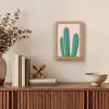 Cactussen - Modern - Pastel Light Box met kabel (Tafellamp) klein -sfeer2