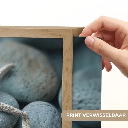 Zeesterren - Stenen - Wit Light Box met batterij (Wandlamp) middel -USP_websiteprintNL
