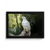 Arend - Hout - Wit - Planten fotolijst zwart zonder passe partout klein -3d