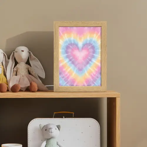 Hartvorm - Pastelkleuren - Tie Dye Light Box met kabel klein -sfeer2_kind