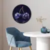 Porselein- Kersen - Delfts - Blauw Fotolijst rond zonder passe partout klein -sfeer2