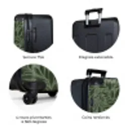 Bladeren - Organisch - Groen NBS - Large koffer - Volwassenen Unisex groot -zzzzzzzbolletjes_FR
