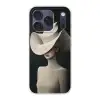 Vrouw - Golvende - Hoed Telefoonhoesje iPhone 17 Pro klein -3d