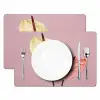 Bloemen - Anthuriums - Geel - Roze Placemat vinyl groot -zzsfeer2_Kitchenyeah-website