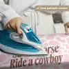 Koeienprint - Roze - Cowboy - Horse Wandkleed katoen klein -tsfeer9_DE