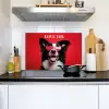 Hond - Hartjesbril - Loveyou - Rood Inductie beschemer met haakjes klein -sfeer2