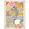 Abstract - Bloemen - Bladeren tuinposter los doek klein -3d