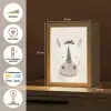 Neushoorn - Wilde dieren - Pastel kleuren Light Box met kabel klein -USP_NL