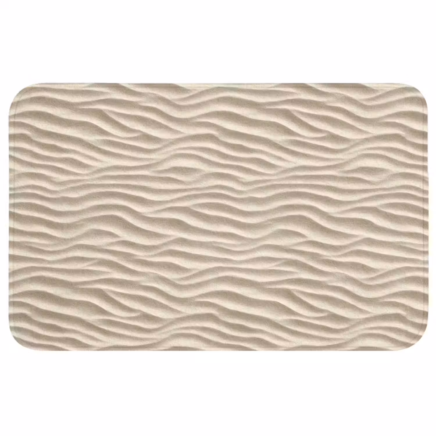 Badmat - Zand - Golven - Beige