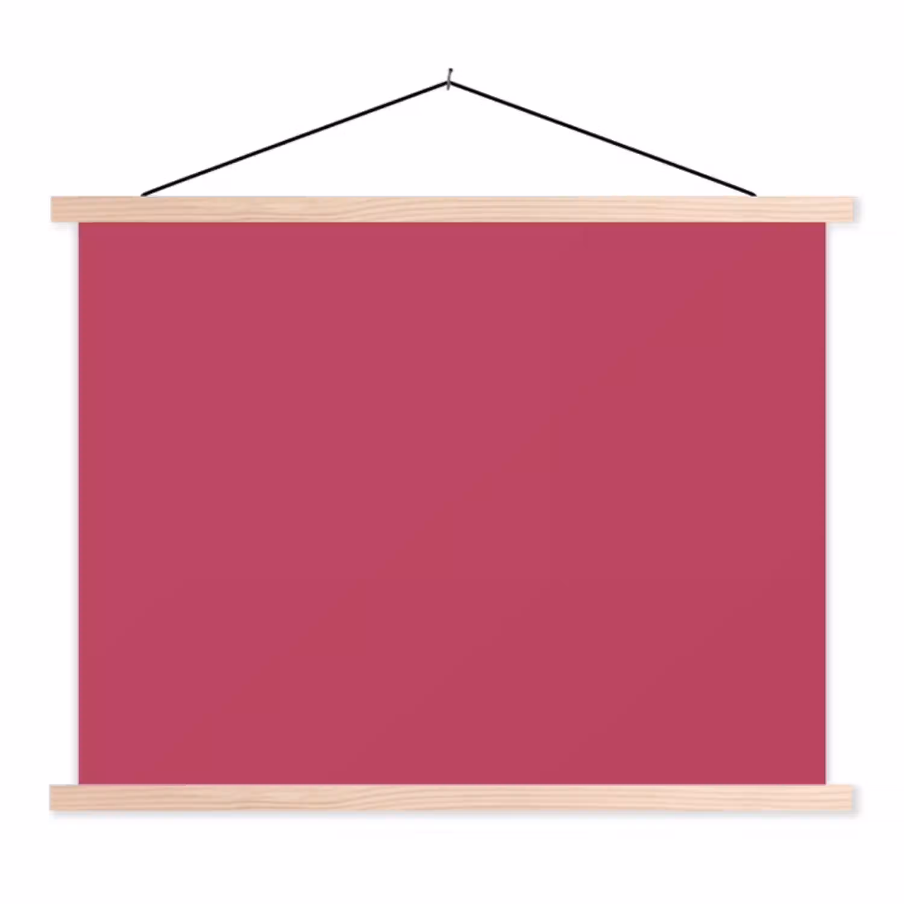 Deep - Berry - Rood textielposter latten blank klein 122 -3d