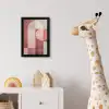 Figuren - Abstract - Roze fotolijst zwart zonder passe partout klein -usfeer4_kinderkamer