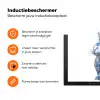 Delftsblauw - Haasje - Wit Inductie beschermer vinyl 3mm klein -zzzzzzz-td-ups